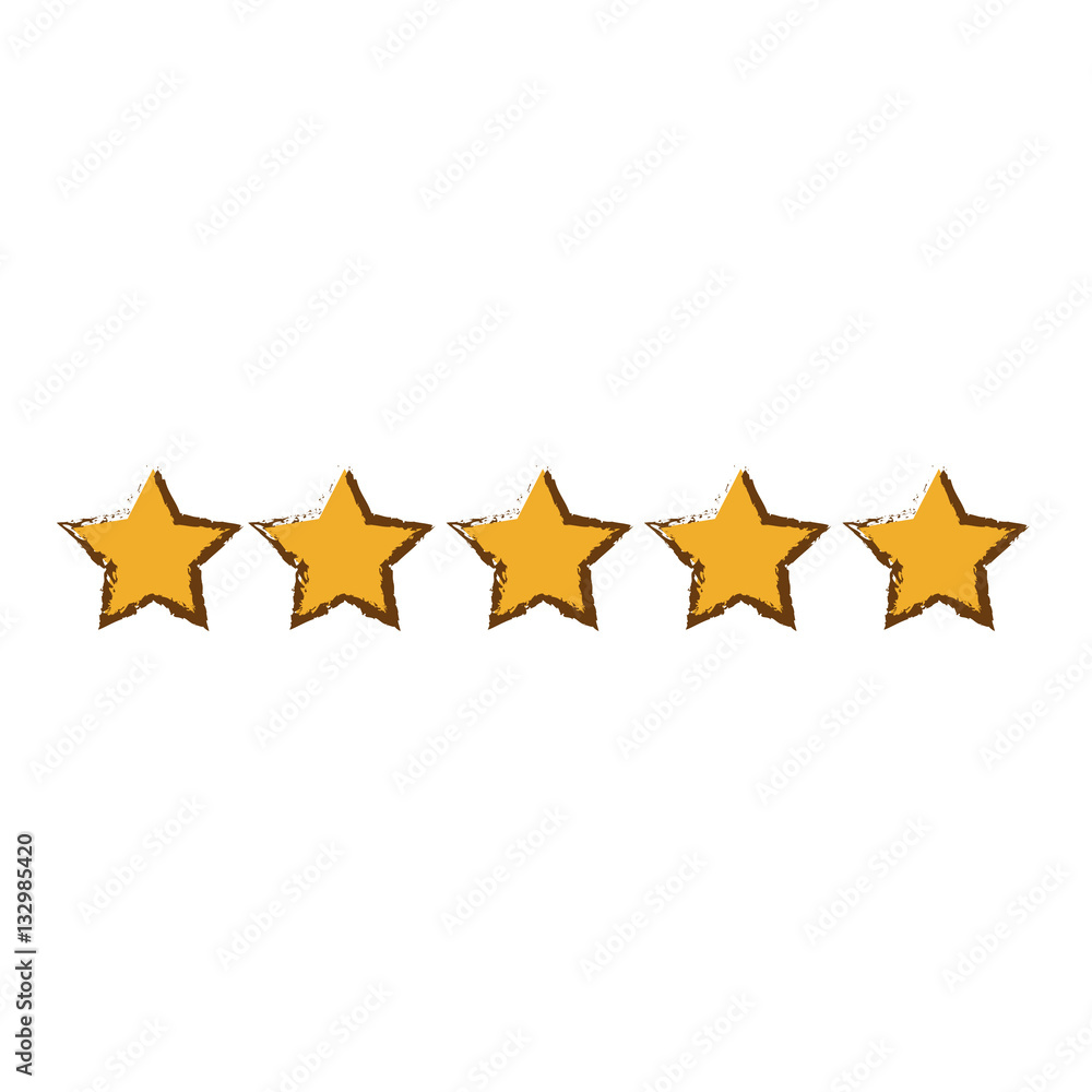 five 5 stars icon image vector illustration design five 5 stars icon image vector illustration design