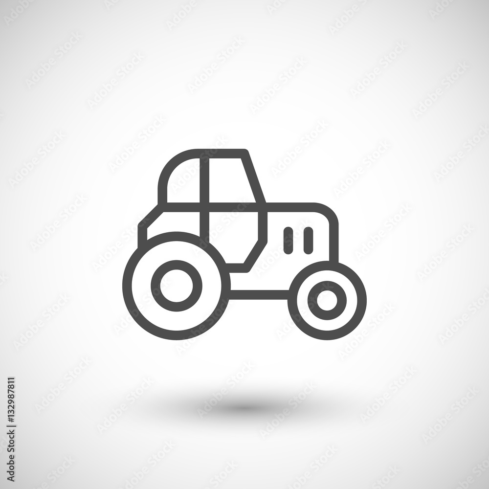 Tractor line icon Tractor line icon