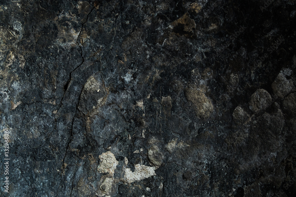 Naklejka premium Detail of a wall destroyed by fire