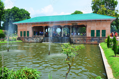 Shalimar Bagh - Mughal garden in Srinagar in Jammu and Kashmir. 