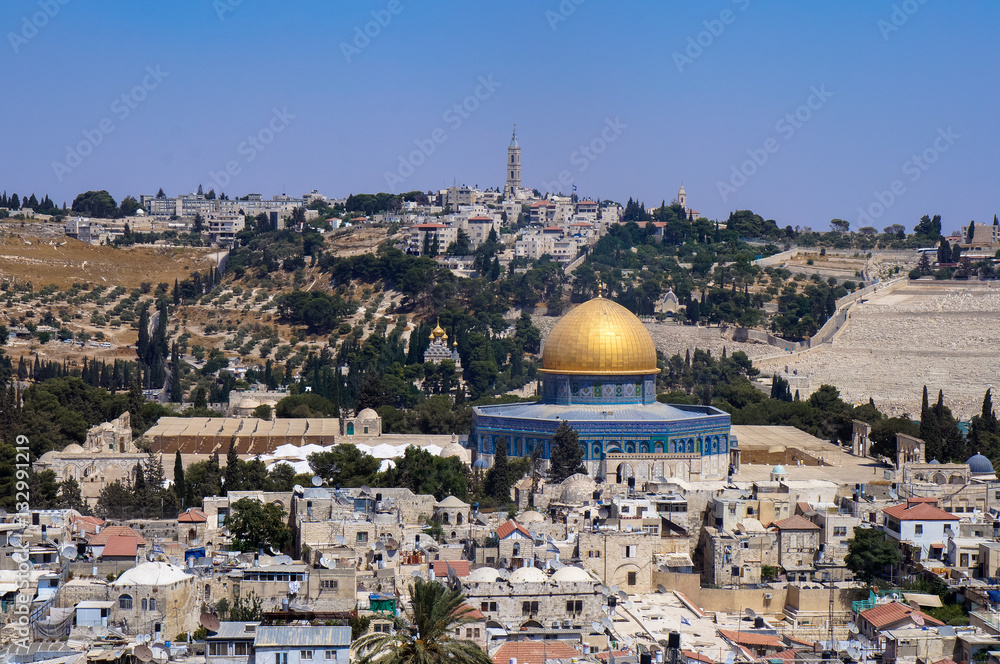 Dome of the Rock(Qubbat al-Sakhrah) in Jerusalem, Israel.