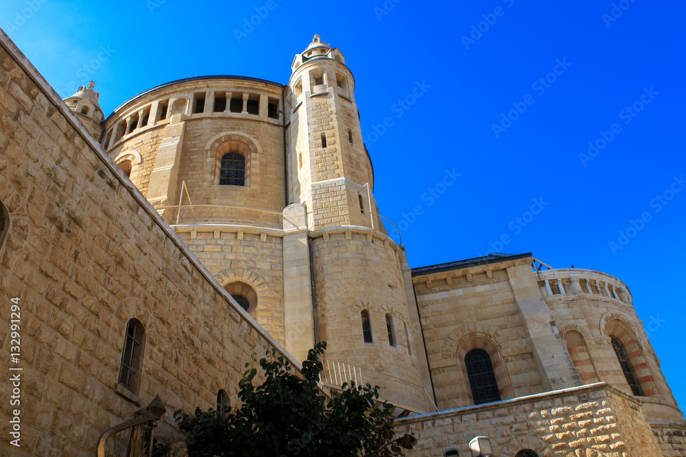 Abbey of the Dormition, in Mt. Zion, Jerusalem, Israel.
