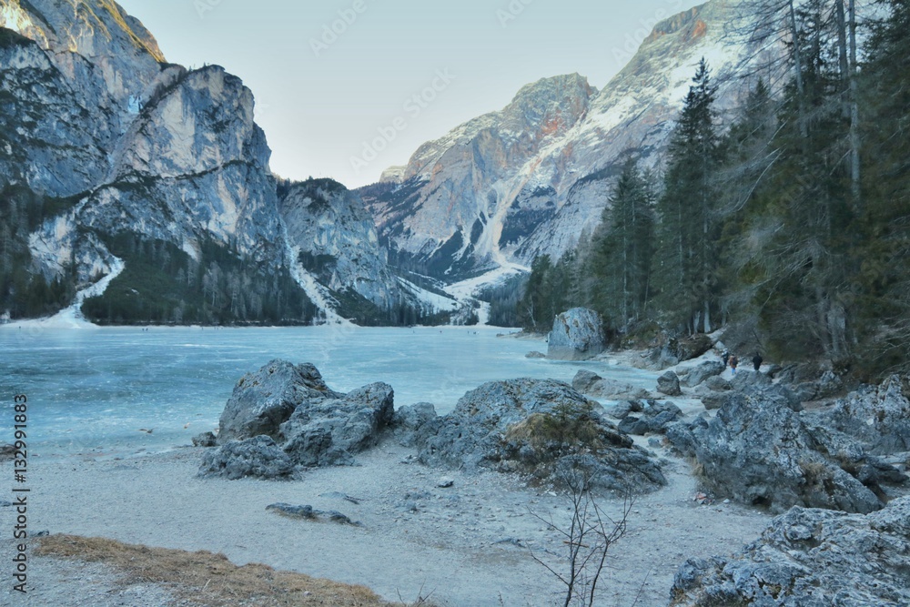 Obraz premium Lago di Braies