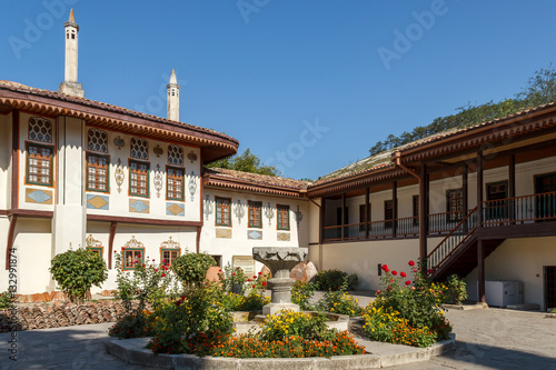 Crimea. The fountain in the courtyard of palace of the Khans in Bakhchisarai