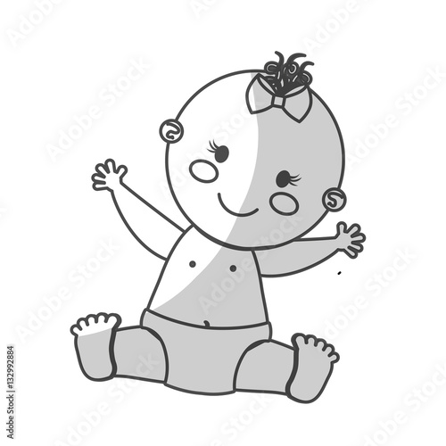 Wallpaper Mural happy baby girl  icon image vector illustration design  Torontodigital.ca