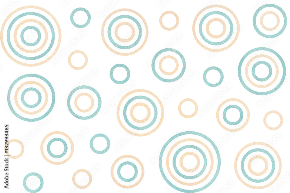 Watercolor circles pattern. Watercolor circles pattern.