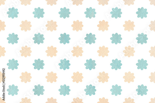 Watercolor flowers pattern.