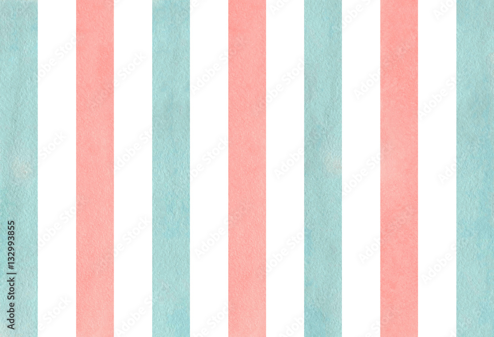 Fototapeta premium Watercolor striped background.