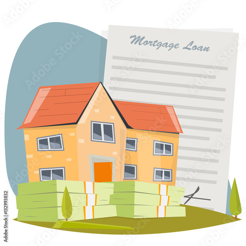 House with mortgage loan