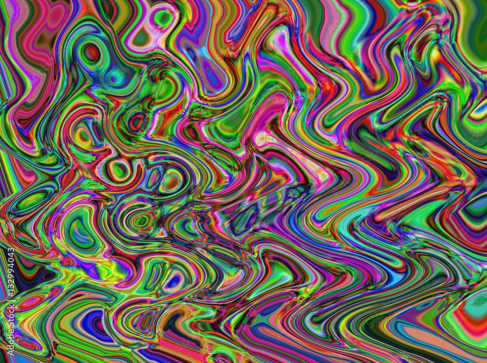 Colorful psychedelic wave. background Colorful psychedelic wave. background