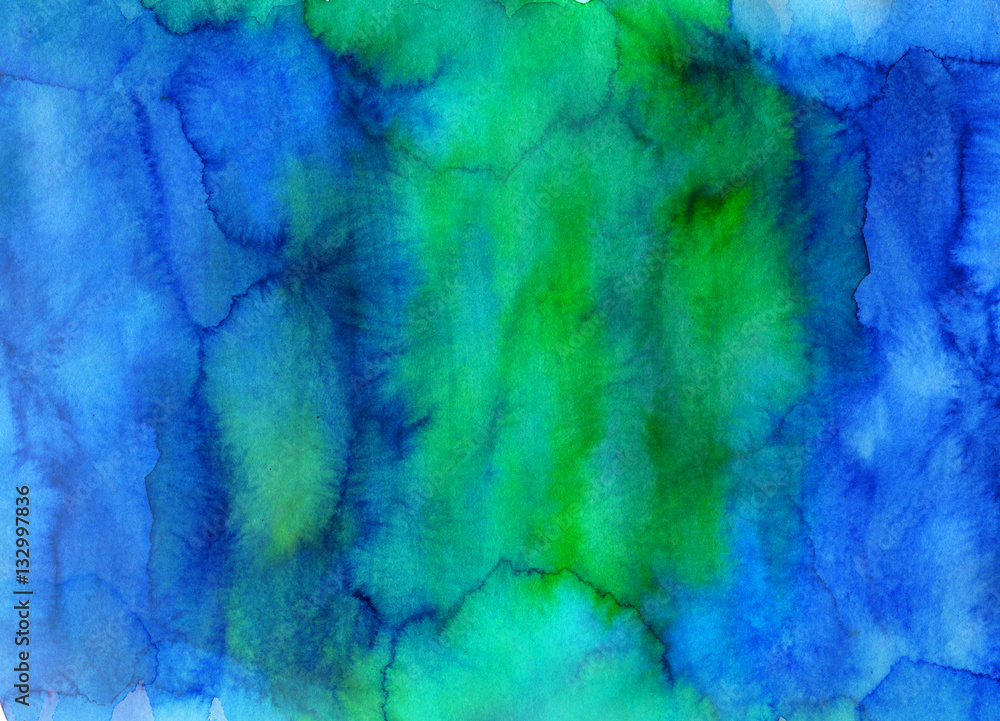 Abstract colorful watercolor background. Hand painted texture.