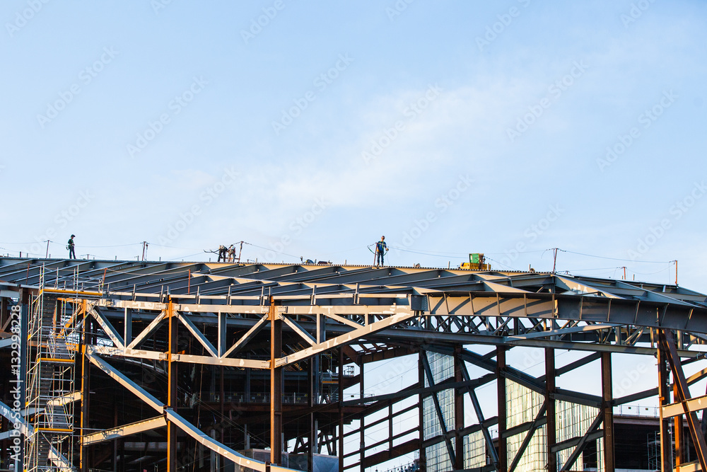 Building framework under construction Building framework under construction