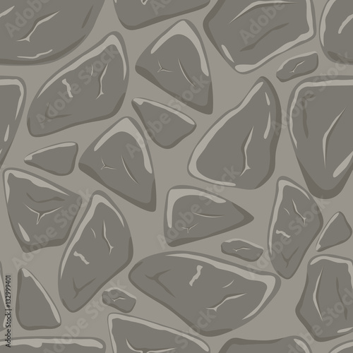Seamless stone pavement