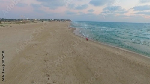 Walk on the seashore, video footage for your clip