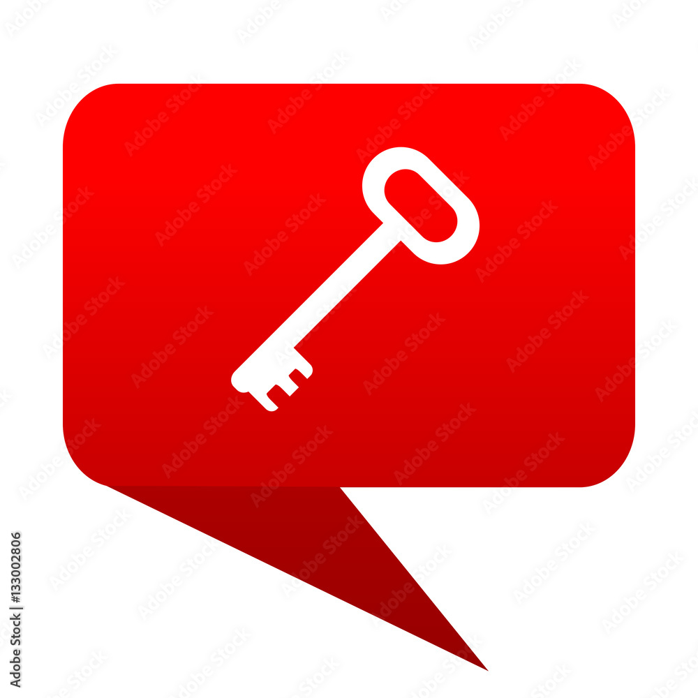key bubble red icon key bubble red icon