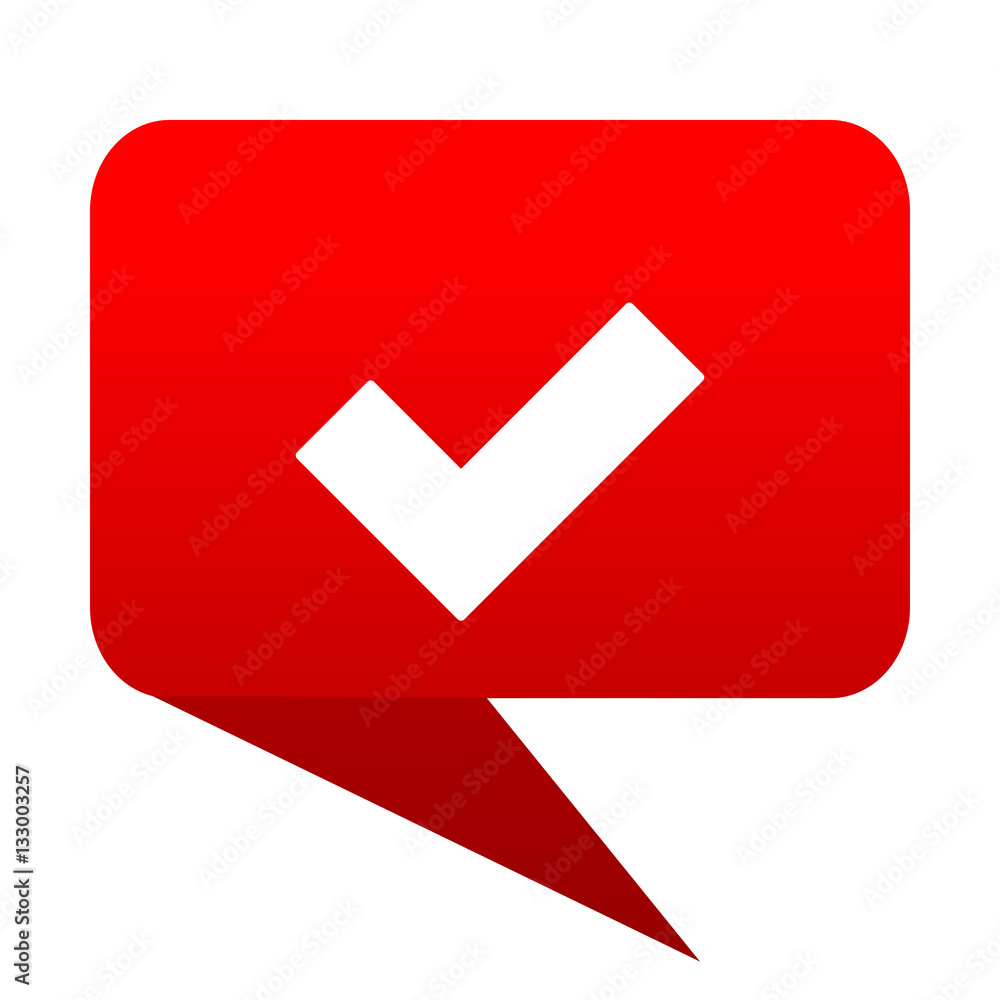 accept bubble red icon accept bubble red icon