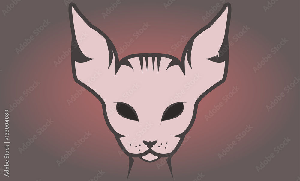 Obraz premium Stylish cat from cool design