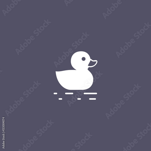 Carta da parati simple duck icon design