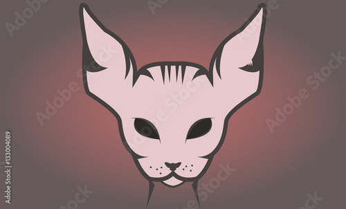 Stylish cat from cool design