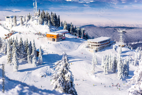 Mountain ski resort, Romania,Transylvania, Brasov, Poiana Brasov photo