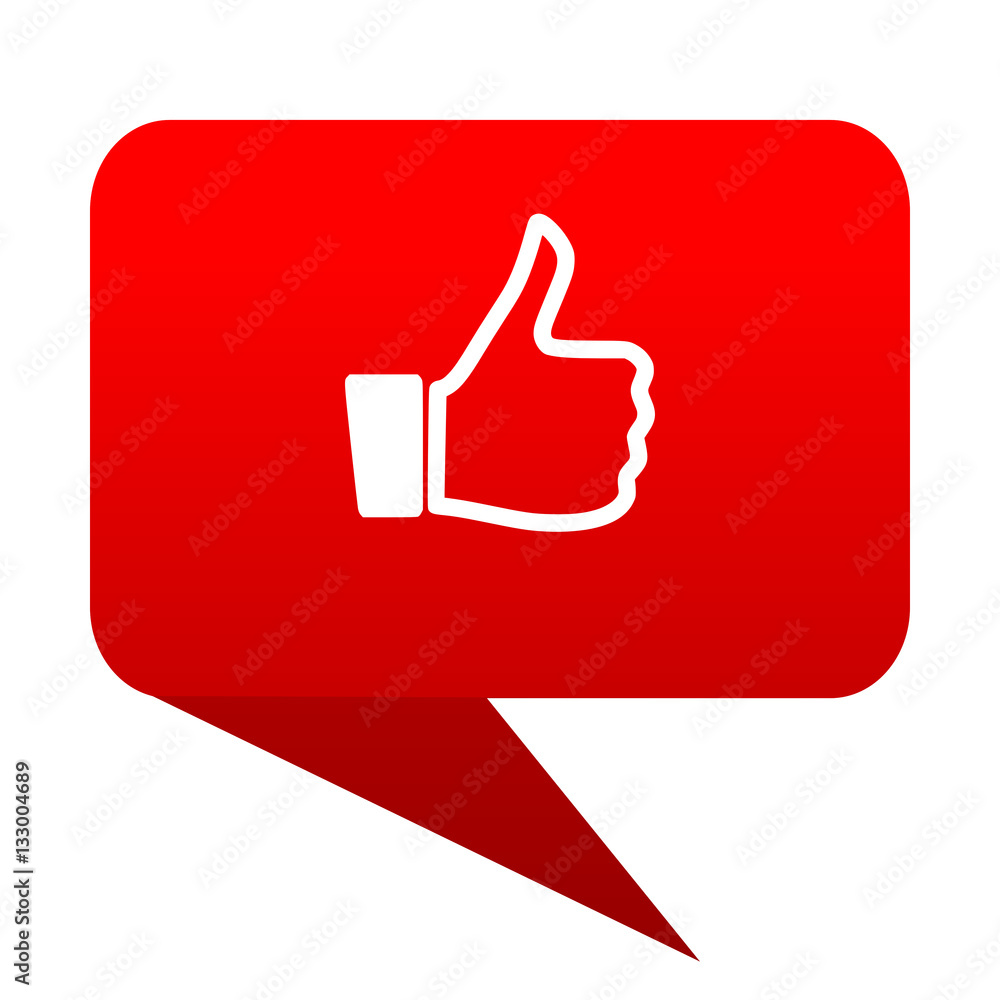 like bubble red icon like bubble red icon