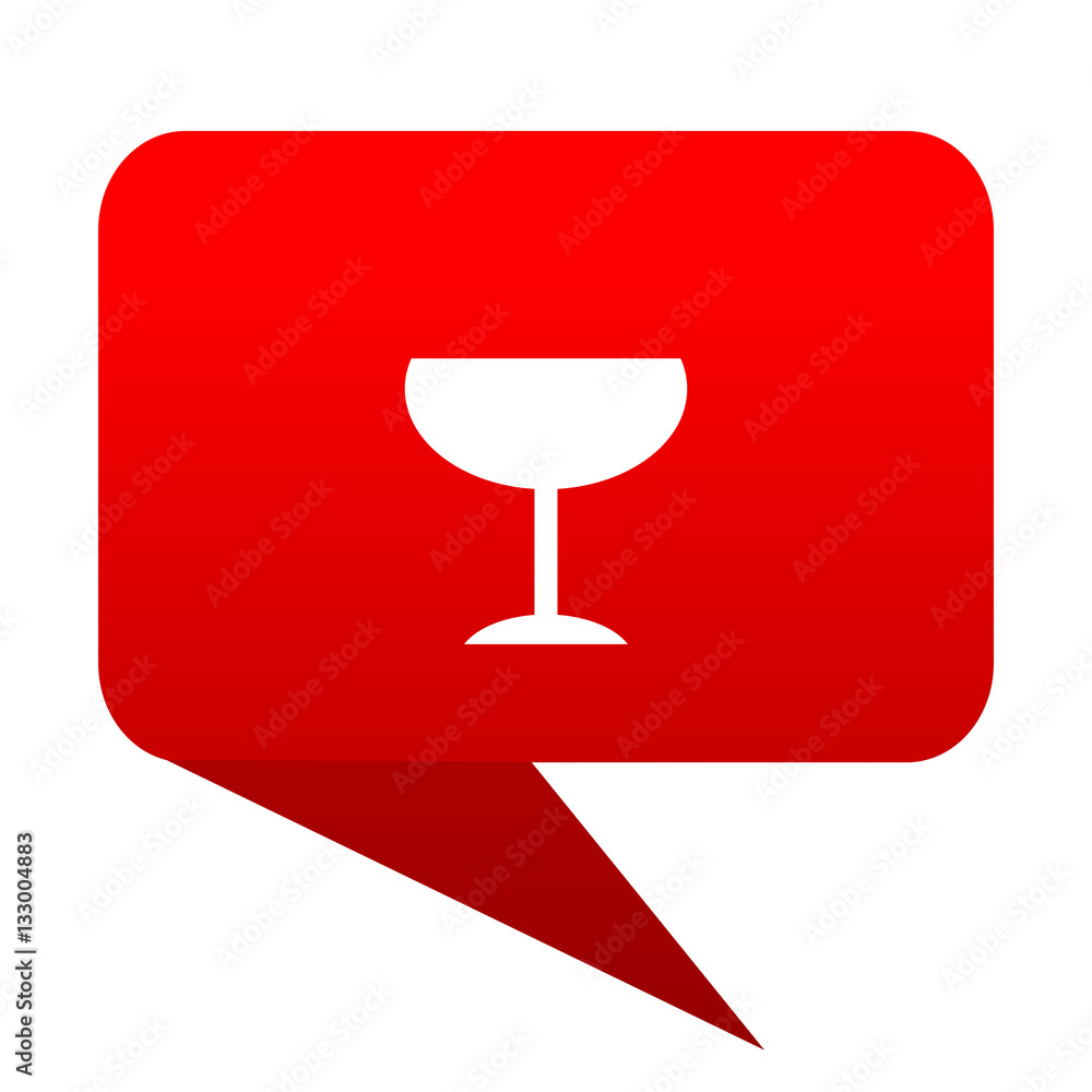 alcohol bubble red icon alcohol bubble red icon