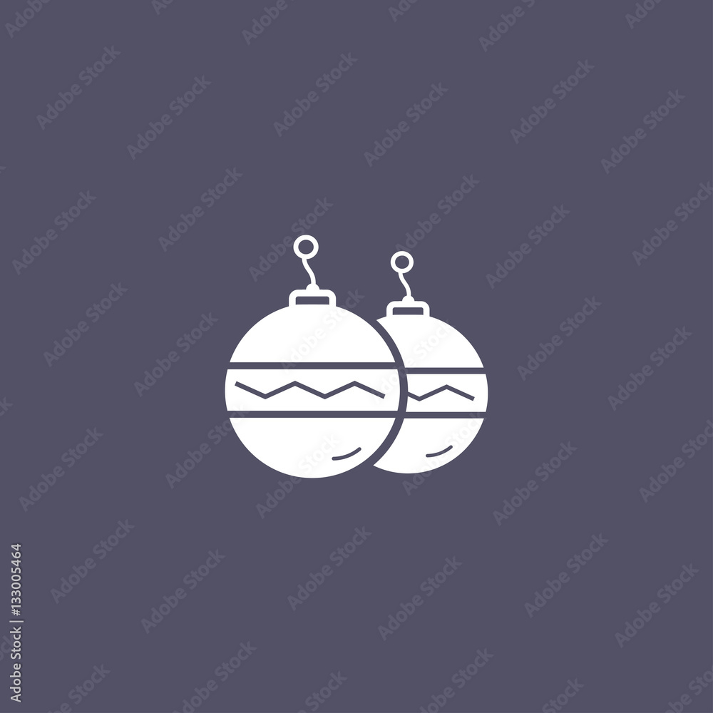 Fototapeta premium christmas Bauble icon