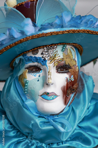 Maschere partecipanti al carnevale di Venezia photo