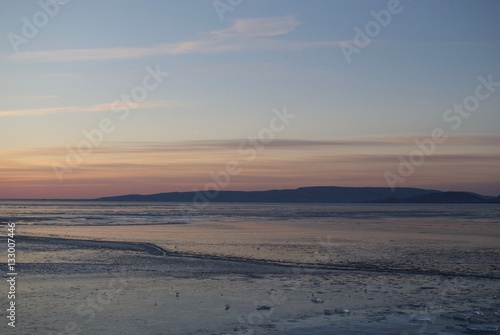 Hungarian Lake Balaton completely frozen