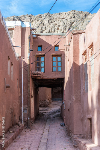 Narrow street in Abyaneh - one of the oldest villages in Iran © Fotokon