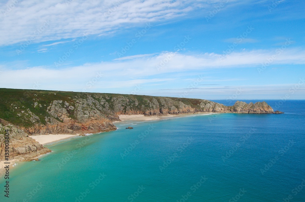 Silent Coast of St Levan in Cornwall Silent Coast of St Levan in Cornwall