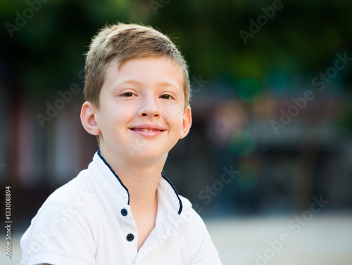 smiling boy portrait
