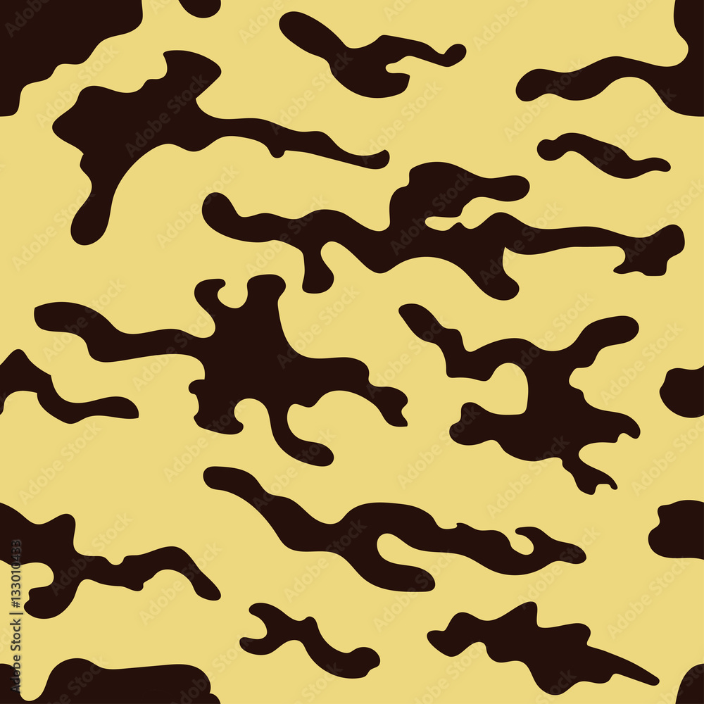 Seamless camouflage pattern. Desert style
