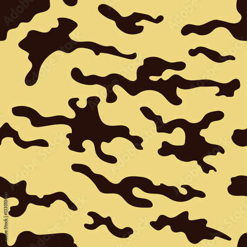 Seamless camouflage pattern. Desert style