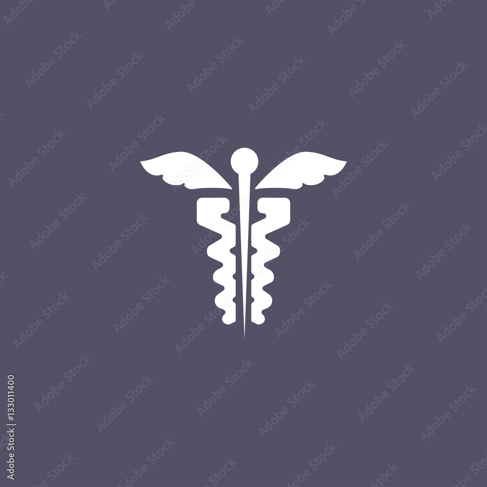 caduceus icon. medical sign caduceus icon. medical sign