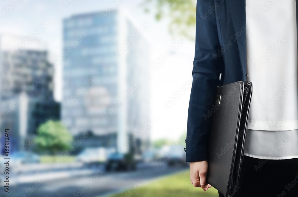 Young female developer with new apartaments to rent background Young female developer with new apartaments to rent background