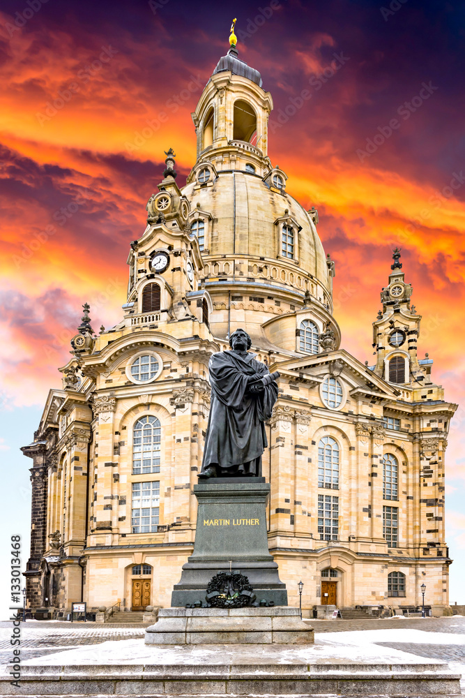 Frauenkirche in Dresden  ( Deutschland )