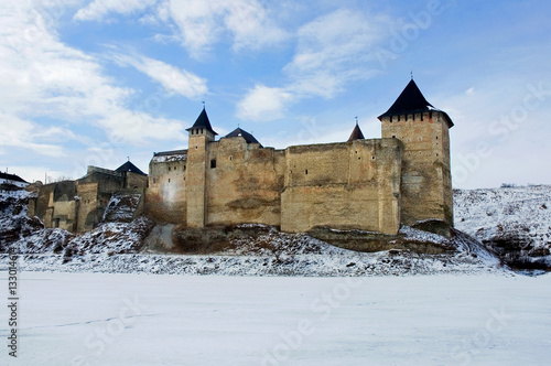 Old Fortress in the Hotyn Chernivtsi region Ukraine