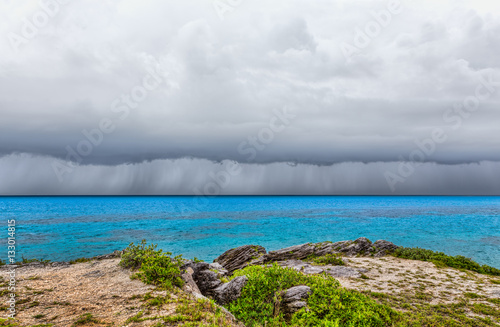 Thunderstorm at Tobacco Bay Beach in St. George's Bermuda