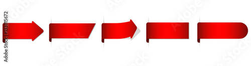 red bookmark set