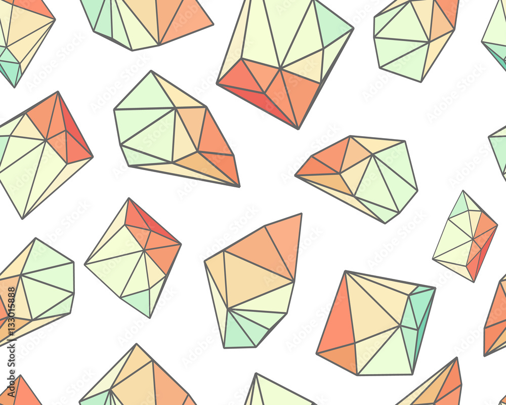 Seamless colorful abstract crystal background Seamless colorful abstract crystal background