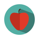 fresh apple fruit isolated icon vector illustration design