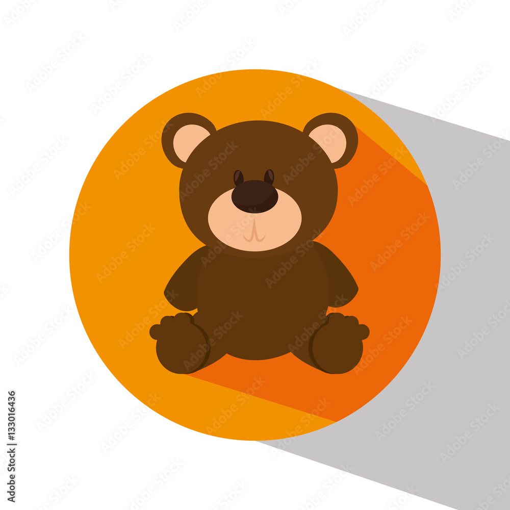 Fototapeta premium bear teddy isolated icon vector illustration design
