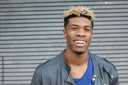 African American man smiling and laughing