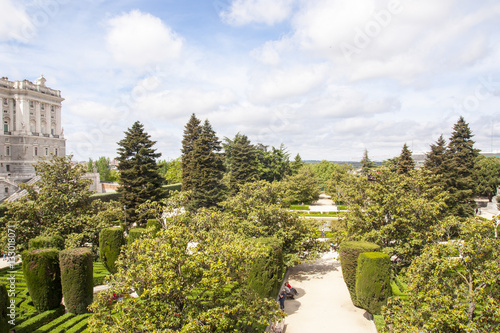 Il giardino del palazzo reale di Madrid