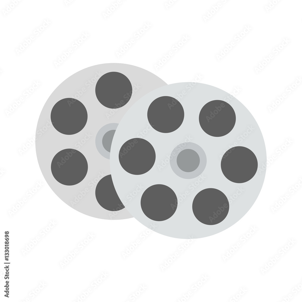 reel video or film icon image vector illustration design 