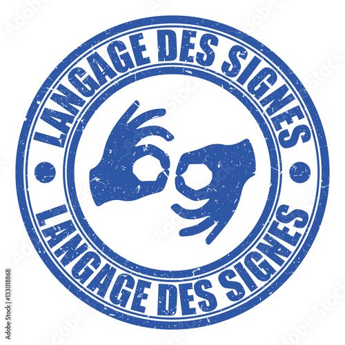 Logo langage des signes.