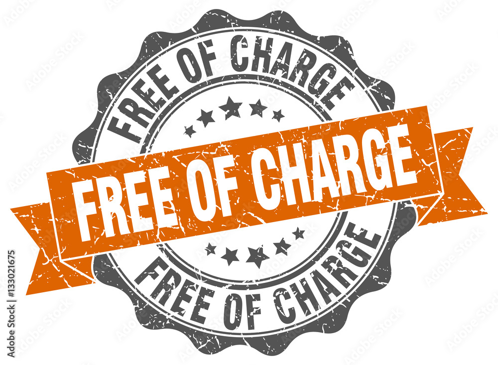 Obraz premium free of charge stamp. sign. seal
