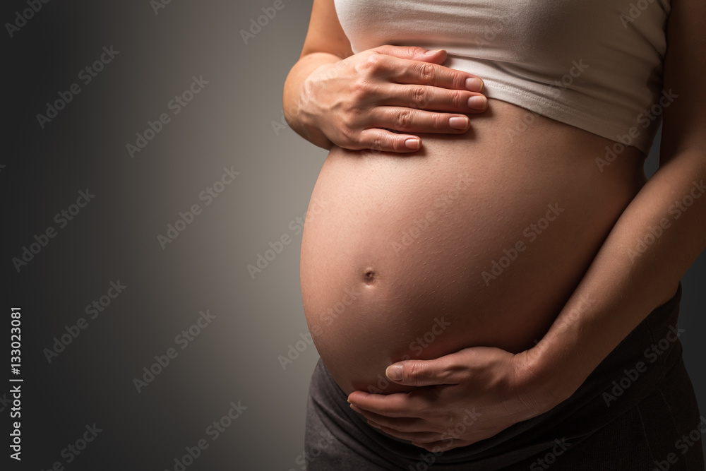 Pregnant Woman belly - obrazy, fototapety, plakaty 