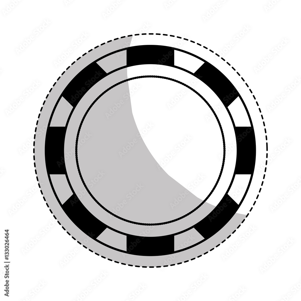 casino chips icon over white background. vector illustration casino chips icon over white background. vector illustration